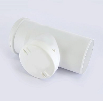 Тройник Ду40*40*45º бесшумный Sinikon